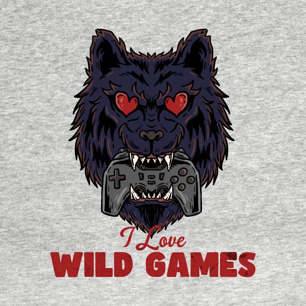 WILD GAMES - VIDEO GAMER by Tee Trends